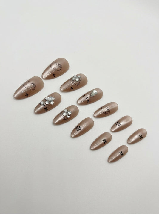 Pastel Glaze Press-On Nails With Application Kit