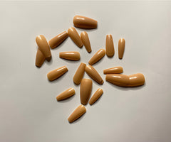 Nude Coffin Style Press-on Nail's With Application Kit