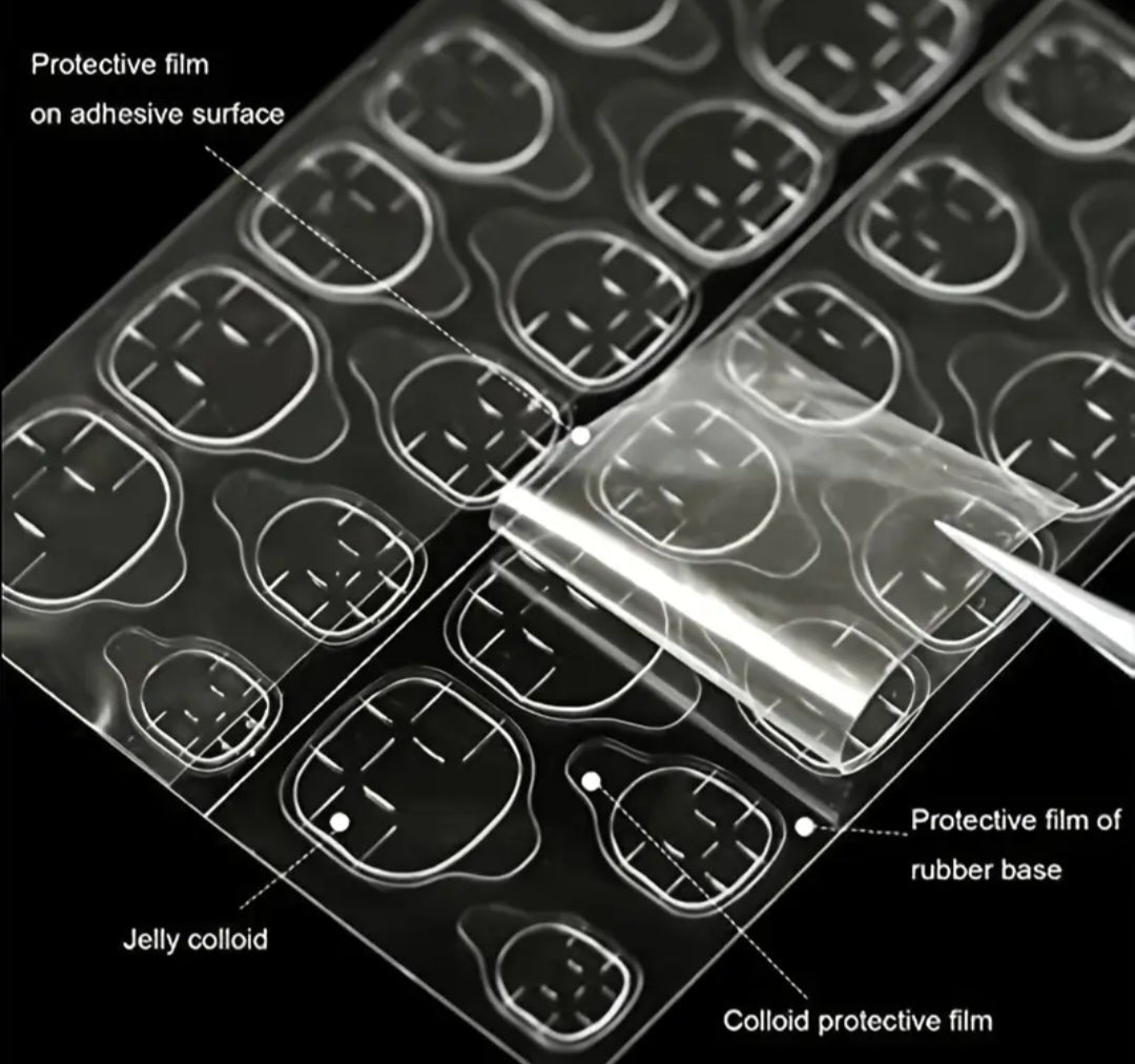 Application Kit Bundle (Pack of 5 Nail sheets, 2 mini buffer, 2 sticks and 2 Alcohol swab)
